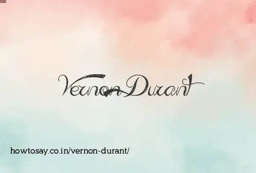 Vernon Durant