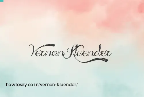 Vernon Kluender