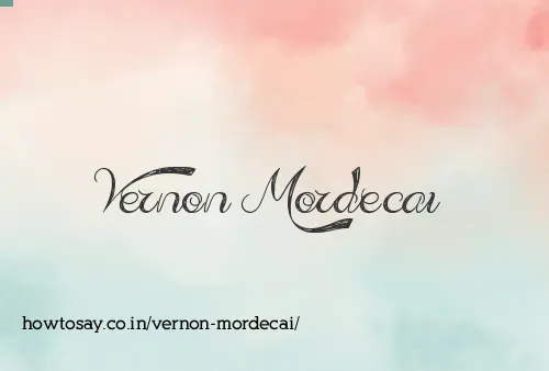 Vernon Mordecai