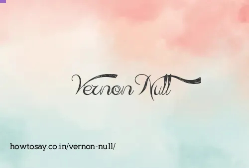 Vernon Null