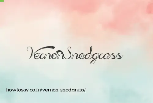 Vernon Snodgrass