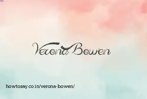 Verona Bowen