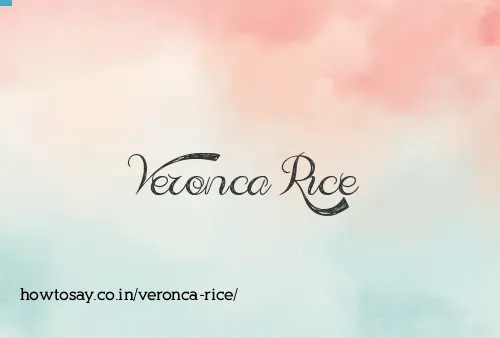 Veronca Rice