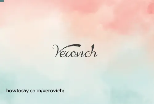 Verovich