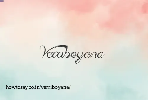 Verriboyana