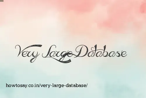 Very Large Database