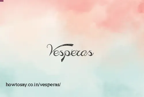 Vesperas