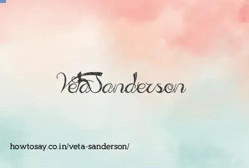 Veta Sanderson