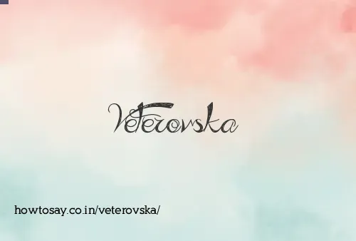 Veterovska