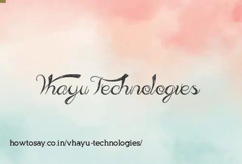 Vhayu Technologies