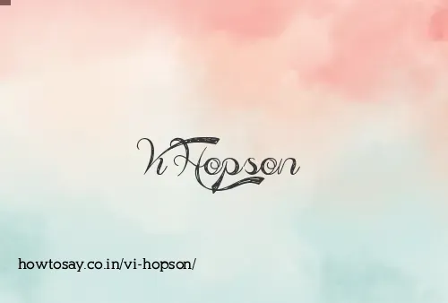 Vi Hopson