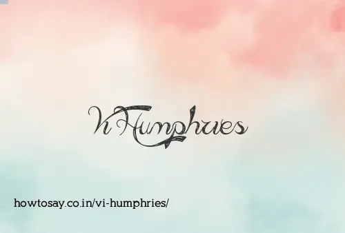 Vi Humphries
