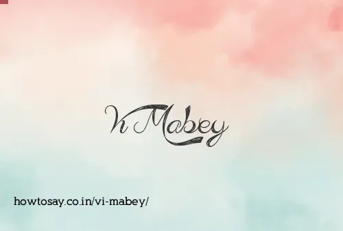 Vi Mabey