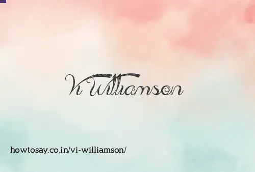 Vi Williamson