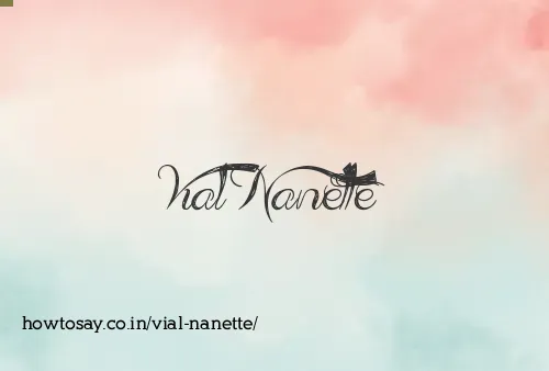 Vial Nanette
