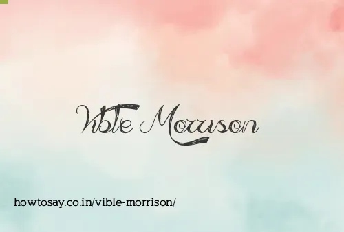 Vible Morrison