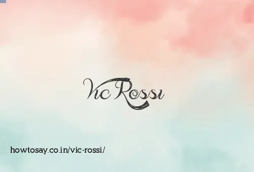 Vic Rossi