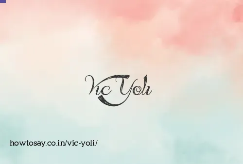 Vic Yoli