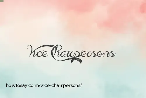 Vice Chairpersons