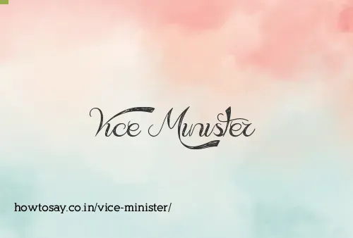 Vice Minister