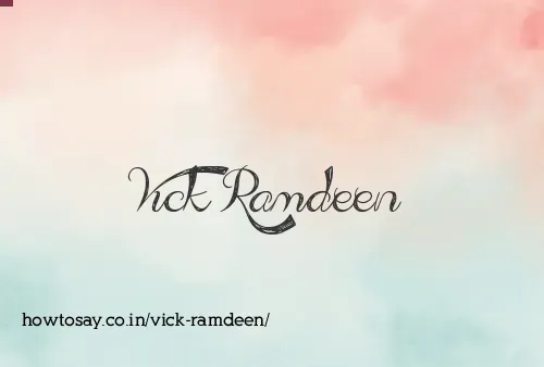 Vick Ramdeen