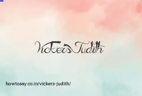 Vickers Judith