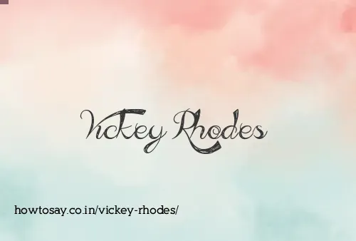 Vickey Rhodes