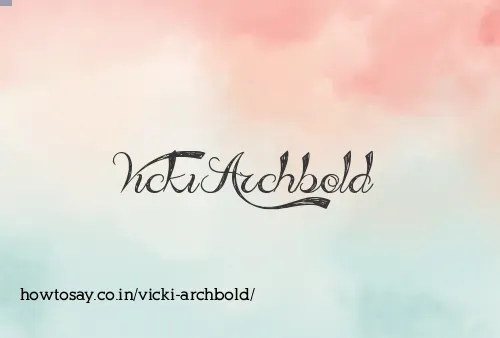 Vicki Archbold
