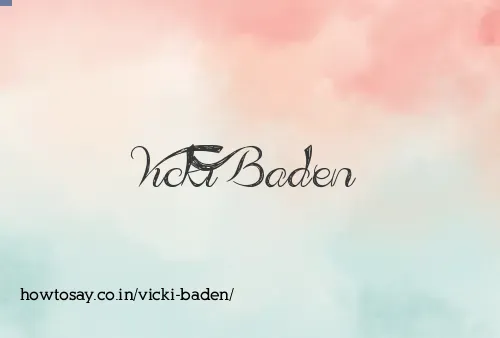 Vicki Baden