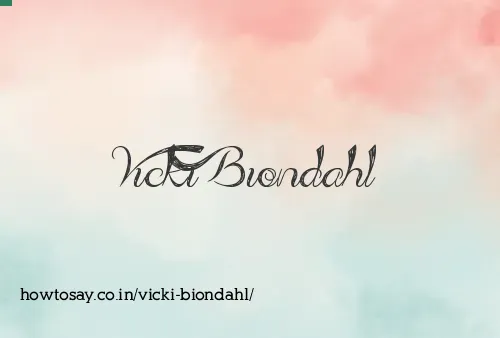 Vicki Biondahl