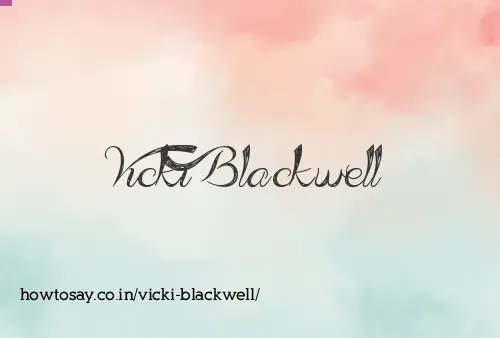 Vicki Blackwell