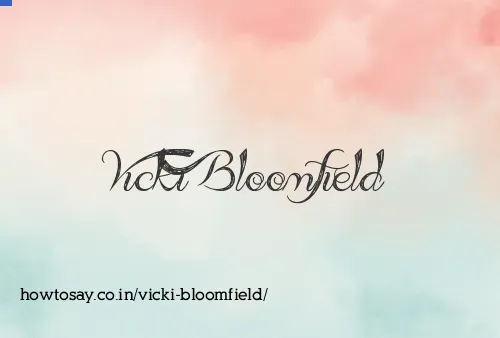 Vicki Bloomfield