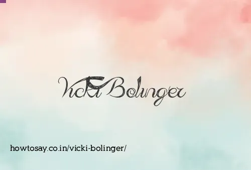 Vicki Bolinger