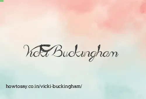 Vicki Buckingham