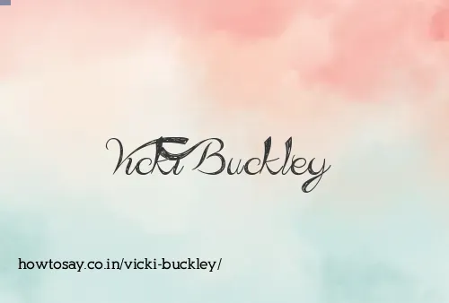 Vicki Buckley