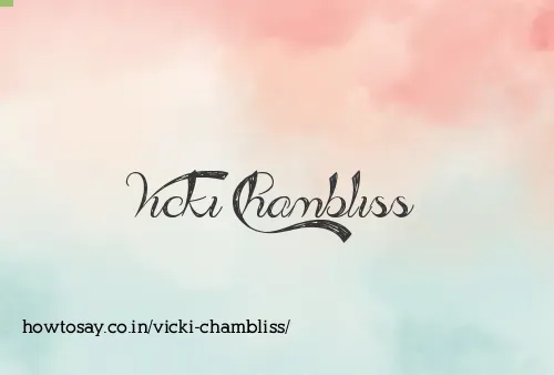 Vicki Chambliss