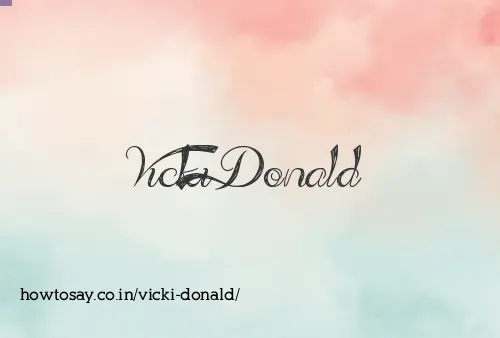 Vicki Donald