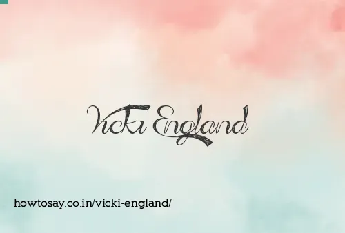 Vicki England