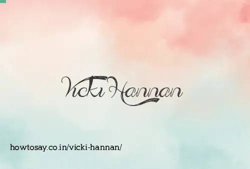 Vicki Hannan