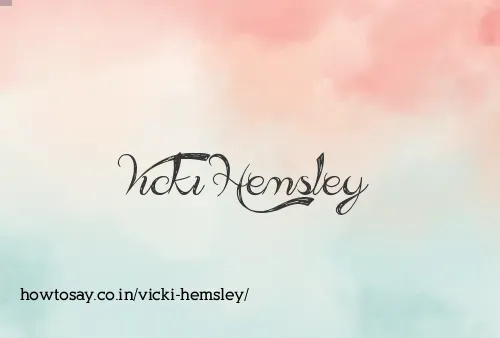 Vicki Hemsley
