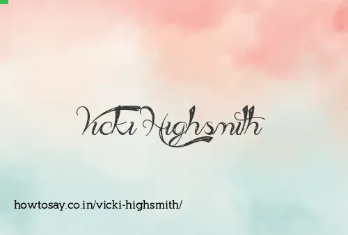 Vicki Highsmith
