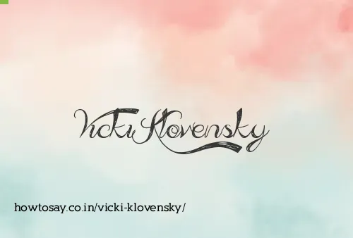 Vicki Klovensky