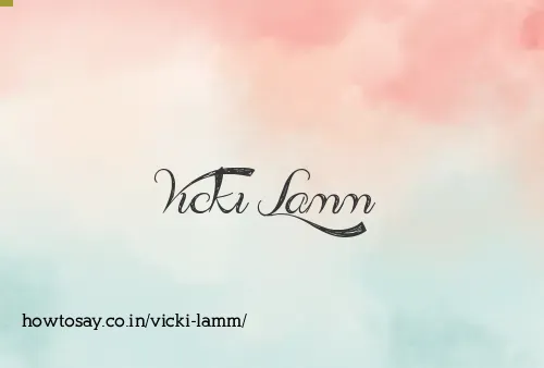 Vicki Lamm