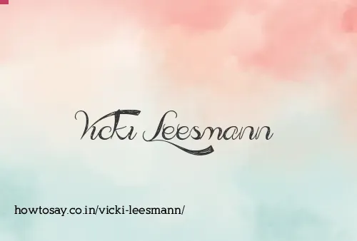 Vicki Leesmann