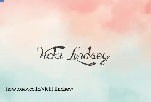 Vicki Lindsey