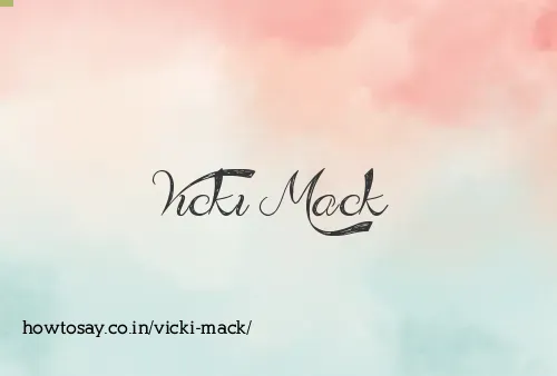 Vicki Mack