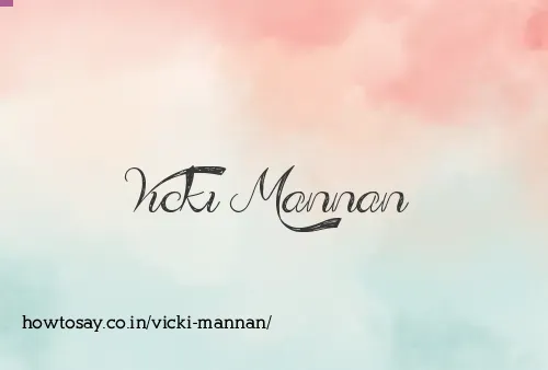 Vicki Mannan