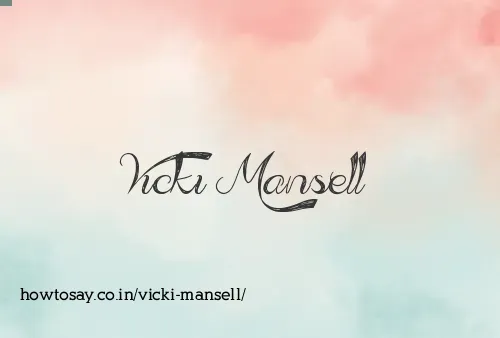 Vicki Mansell