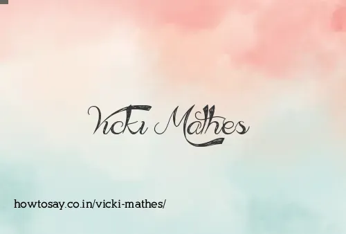 Vicki Mathes
