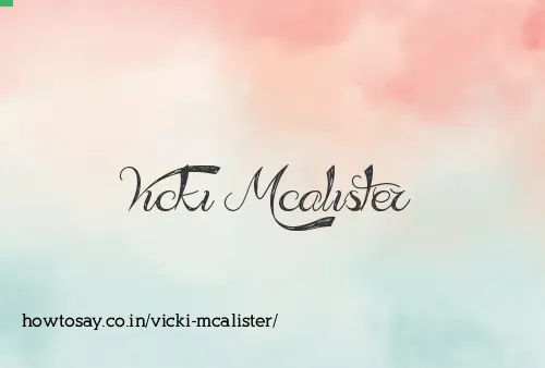 Vicki Mcalister